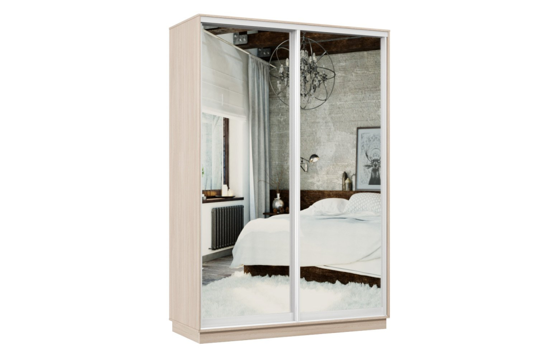 Шкафы-купе, Шкаф-купе Премьер 04 ясень шимо светлый