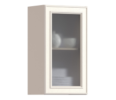 Классика, Классика шкаф навесной со стеклом 1 дв 40х72 см