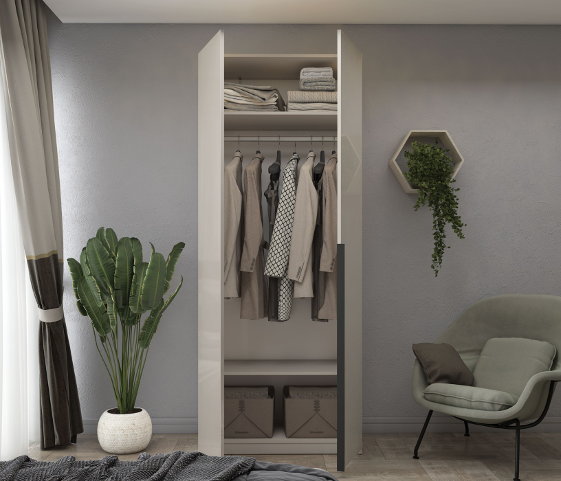 Шкафы, Шкаф 2-х дверный, 90 см Люкс