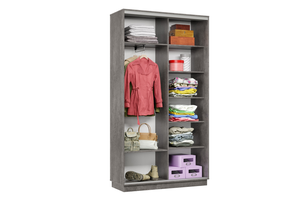 Шкафы-купе, Шкаф-купе Премьер Лайт 01 (08;08) двухдверный