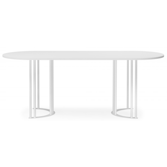 Обеденные столы, Стол Хьюго О 180 х 90 (белые ноги)