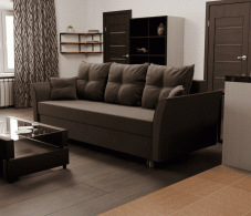 Диваны еврокнижки, Прямой диван Пандора,еврокнижка,велюр