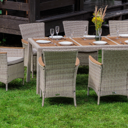 Обеденный комплект AMELIA бежевого цвета на 8 персон