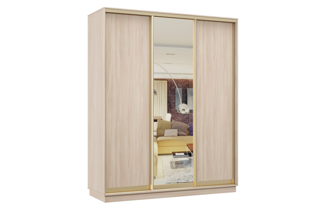 Шкафы-купе, Шкаф-купе Премьер 36 Ясень шимо светлый