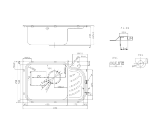 Мойка Oulin OL-327L