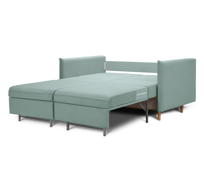 Дизайнерские диваны для гостиной, Диван кровать прямой со спальным местом Оливер 120, микровелюр