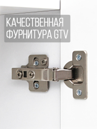 Шкаф распашной 4-створчатый с частичной резьбой белый корпус