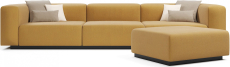 Диваны прямые, Диван прямой модульный нераскладной Наполи 2, велюр