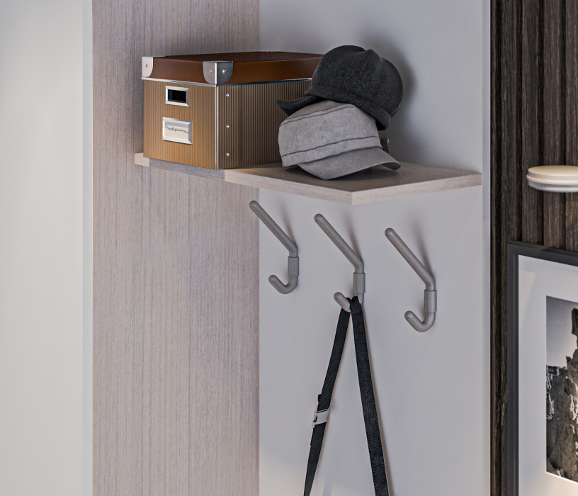 Прихожие, Прихожая Саша СБ-2739 Авиньон/Белый