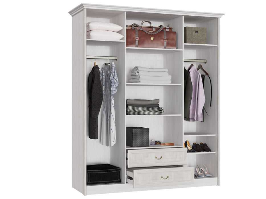 Шкафы распашные, Модульная система Янна ЯН-06 Шкаф для одежды 4-дв с зеркалом