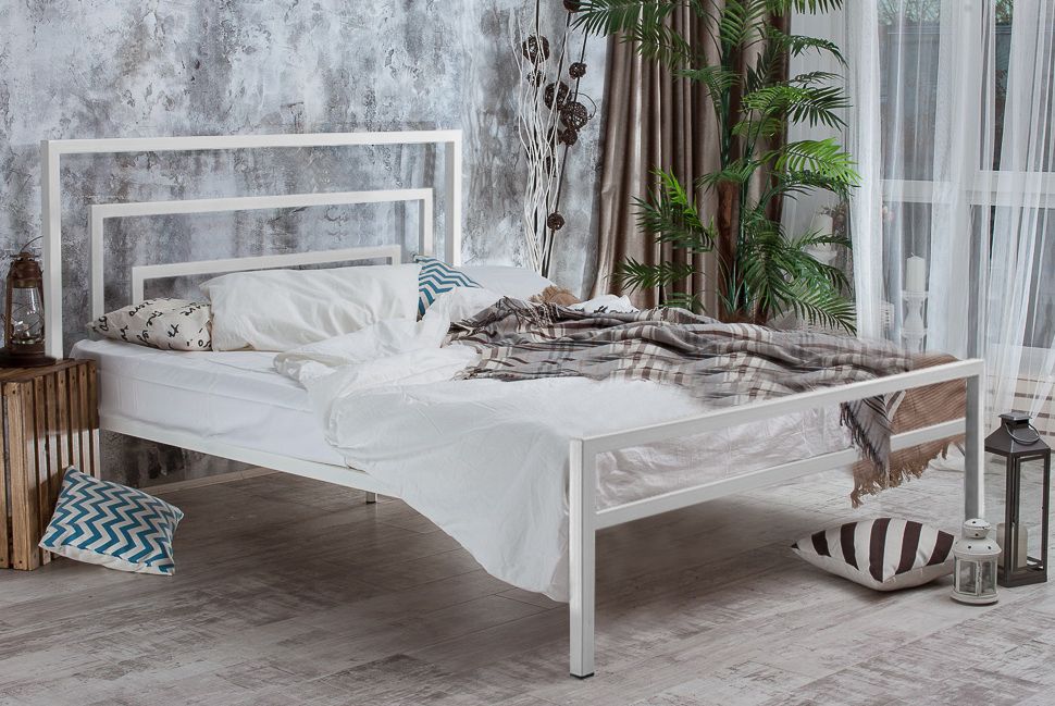 Кровати более 180 см, Металлическая кровать Атланта 1.8