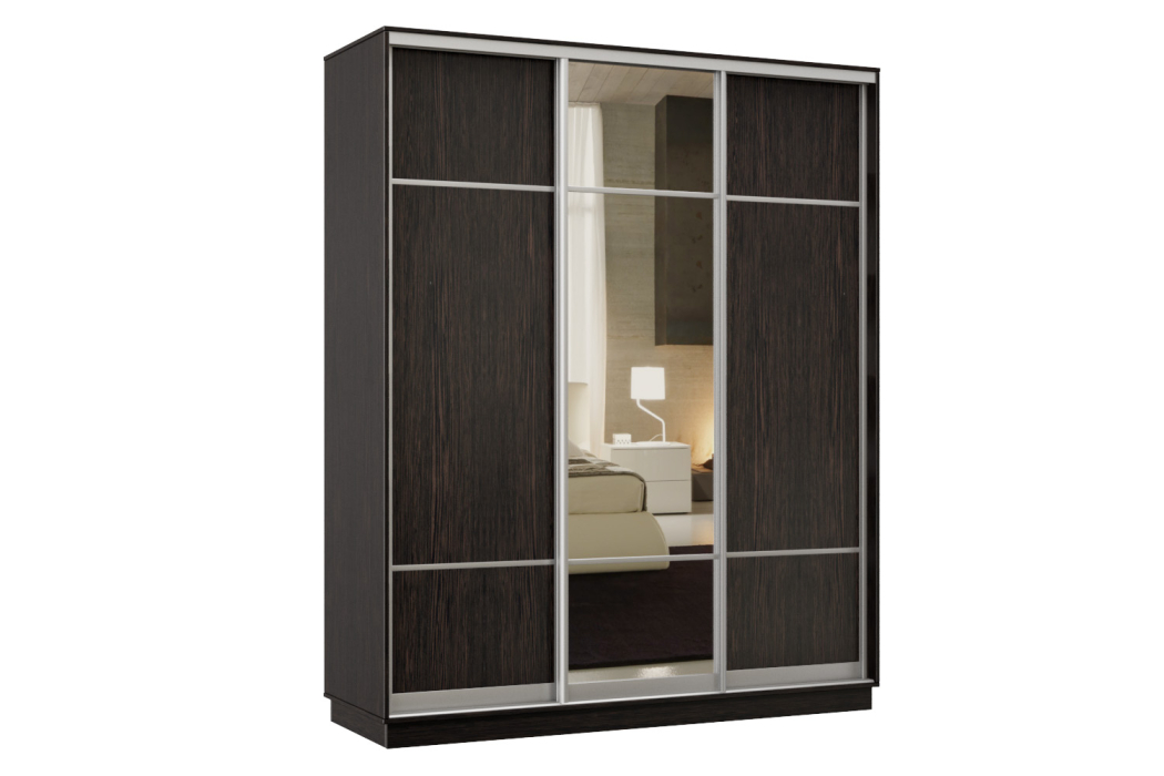 Шкафы-купе, Шкаф-купе Премьер Лайт 35 (08;11;08) трехдверный