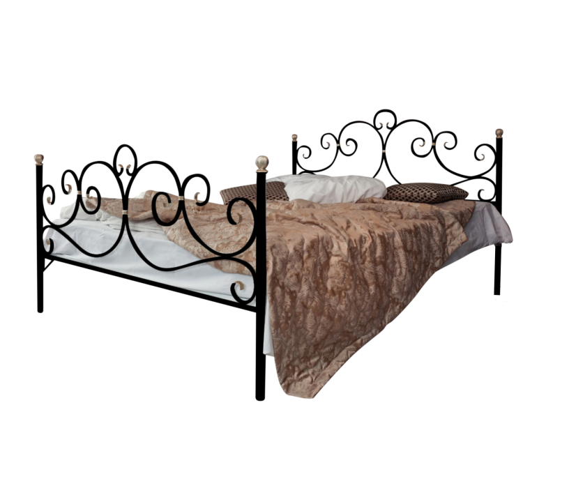 Кованые кровати, Кованая кровать Флоренция 1.8 с двумя спинками