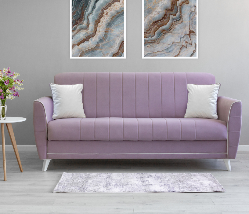 Диваны книжки, Диван кровать прямой  Шарлиз, микровелюр