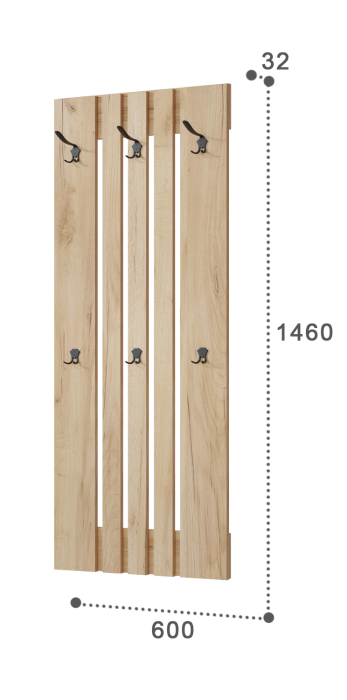 Настенные, Вешалка Эмилия ЭЛ-7