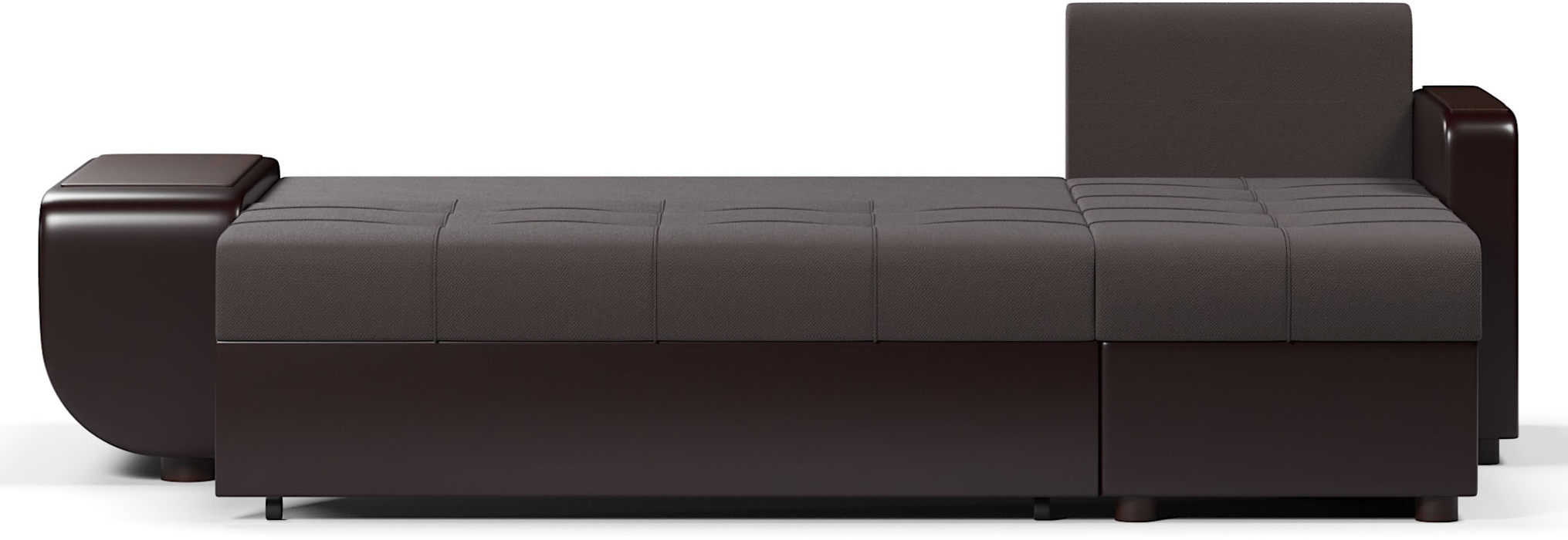 Диваны угловые в гостиную, Диван-кровать угловой Атланта со столиком еврокнижка,велюр+экокожа