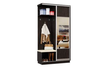 Прихожая Премьер 02 Лайт Мини 05  Левая Мягкая