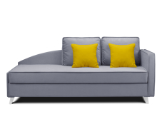 Мягкая кровать, Кровать тахта угловая Альфа  с подъемным механизмом, микровелюр