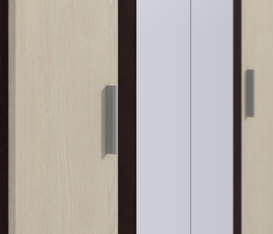 Шкаф 4х дверный с зеркалами Уют СБ-2750/1.Н