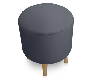 Пуфик круглый Ронд на высоких ножках, микровелюр