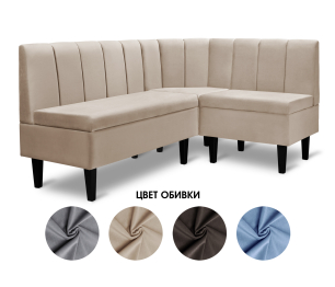 Диван угловой Лео, микровелюр