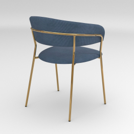 Стул Whispered Fusion вельвет, золотой