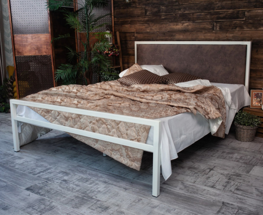 Кровати 180х200, Кровать в стиле лофт Лоренцо 1.8 (Белый)