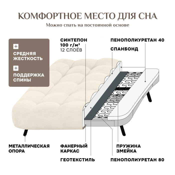 Диваны кровати со спальным местом, Диван кровать 1111