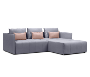 Диван еврокнижка угловой Чилетти, микровелюр