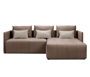 Диван еврокнижка угловой Чилетти, микровелюр