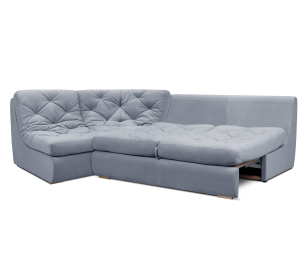 Модульный угловой диван Борнео со спальным местом, велюр