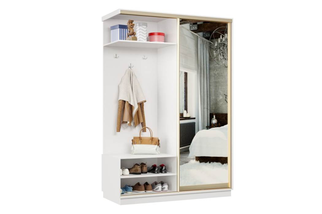 Шкафы-купе, Прихожая-купе Премьер 01 Белый