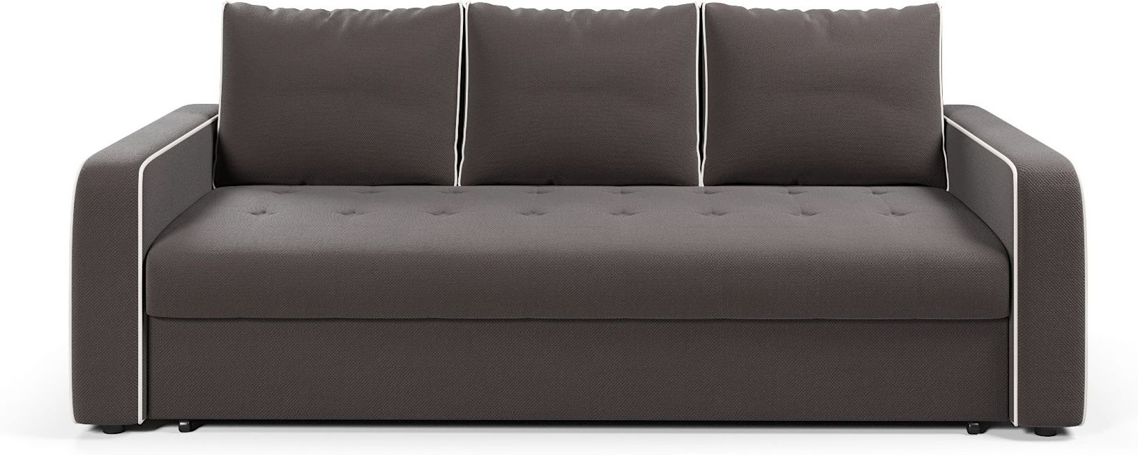 Диваны еврокнижки, Диван-кровать прямой Атланта с кантом еврокнижка,велюр