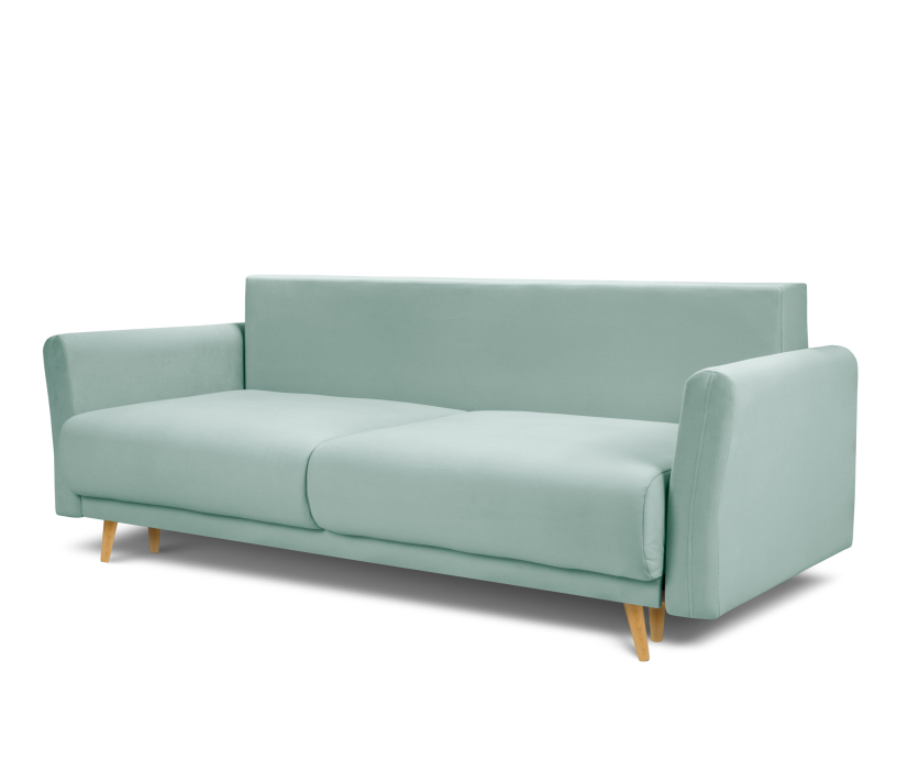 Диваны еврокнижки, Диван кровать прямой со спальным местом "Мия", микровелюр