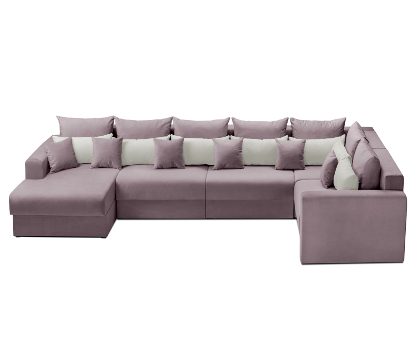 Диваны угловые в гостиную, Диван модульный со спальным местом Мэдисон П-образный