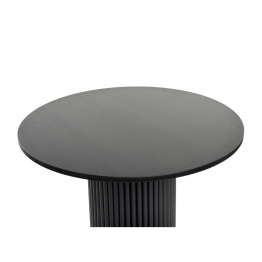 Деревянный стол Барел 90 (черные ноги)