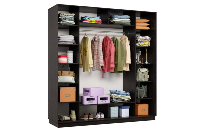 Шкаф-купе Премьер 36 (01РБ;01РБ;01РБ) фасады ромб белый/трёхдверный/Профиль чёрный муар