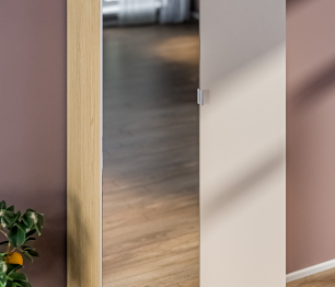 Шкаф 2 дверный Афина СБ-3313 Дуб Винченца/Кашемир серый