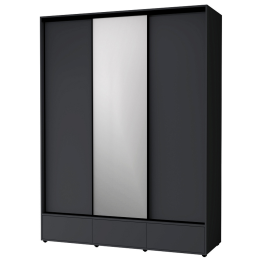 Шкаф-купе 3-дв  MOD 1800 зеркало/лдсп  (в2390*ш1800*г620)