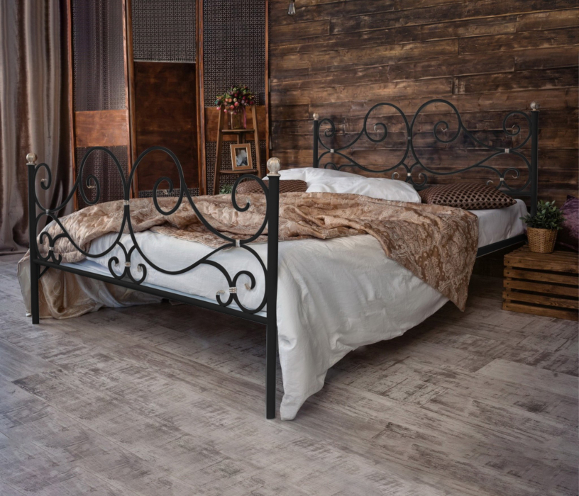 Кованые кровати, Кованая кровать Верона 1.6 с двумя спинками
