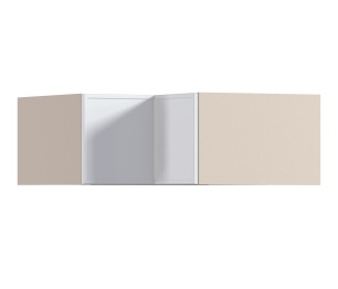 Квадро шкаф навесной угловой 2 дв 90х36 см