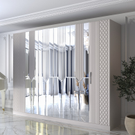 Шкафы распашные, Шкаф распашной 6-ти дверный Савелья кашемир