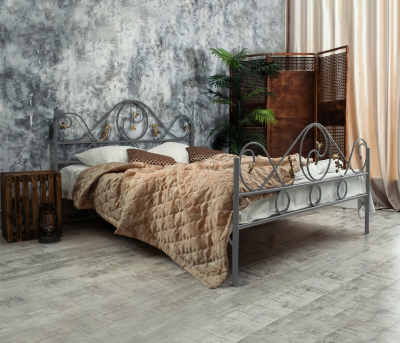Кованые кровати, Кованая кровать Венеция 1.6 с двумя спинками