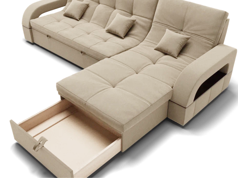 Диваны модульные угловые, Модульный диван Майами-2,микровелюр,антивандальная ткань,венеция