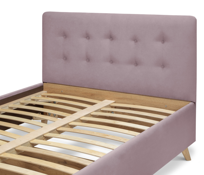 Односпальные, Кровать с мягким изголовьем Адель 0,9, микровелюр