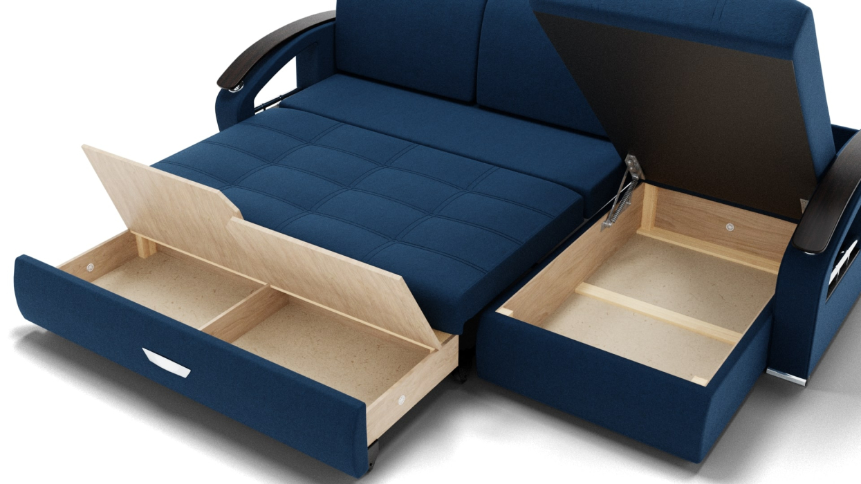 Диваны угловые в гостиную, Угловой диван Дубай-1 с оттоманкой ППУ, велюр