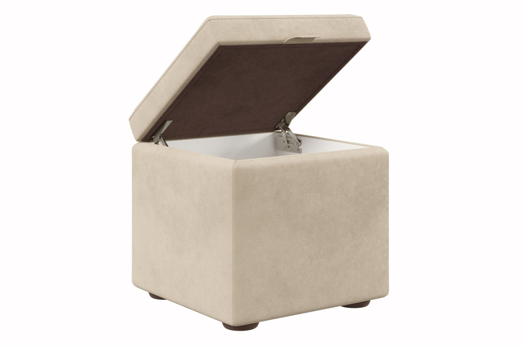 Пуф в прихожую, Пуф 01 мягкий 45*45*45 с подъемным механизмом велюр