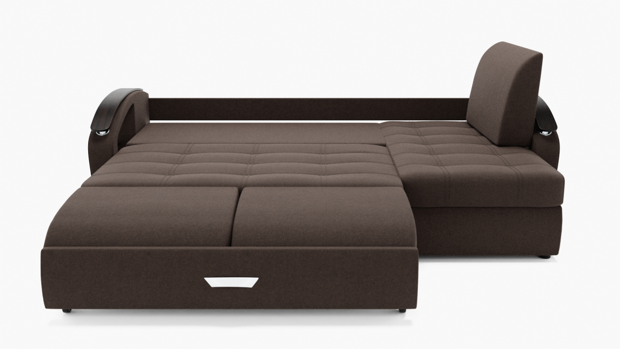 Диваны угловые в гостиную, Угловой диван Дубай-1 с оттоманкой ППУ, велюр