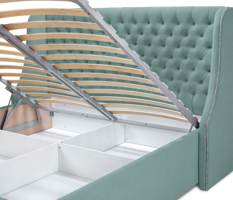 Мягкая кровать, Мягкая кровать Пандора 1600,микровелюр