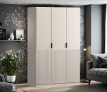 Шкаф трехдверный Макс 1500 мм, вариант №1 (ЛДСП/МДФ)